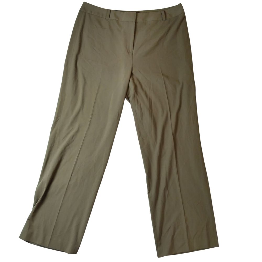 Women's Talbots Olive Green Stretch Pants Size 16